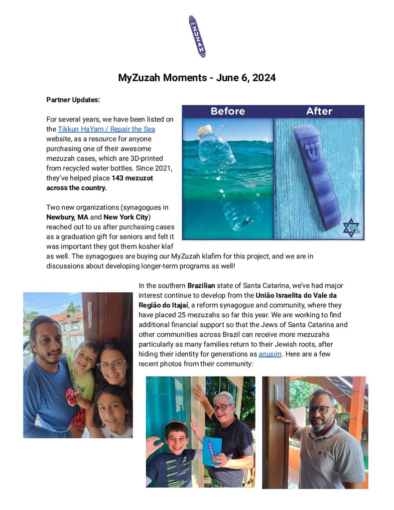 thumbnail of MyZuzah Moments – June 6, 2024